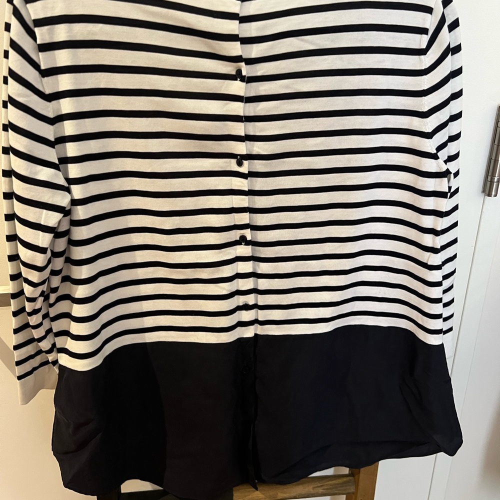 COS Sweater navy and white